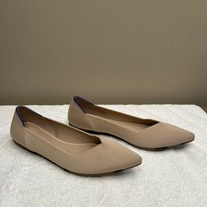 Rothy's ‘The Point’ woven flat in Tan